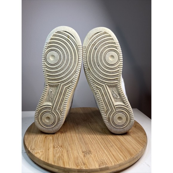Nike Air Force 1 Womens Size 10.5 Shoes Low '07 White Leather Sneakers 315115 - Picture 7 of 8